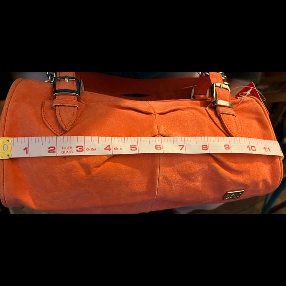 “XTI” orange shoulder bag - Picture 5 of 7